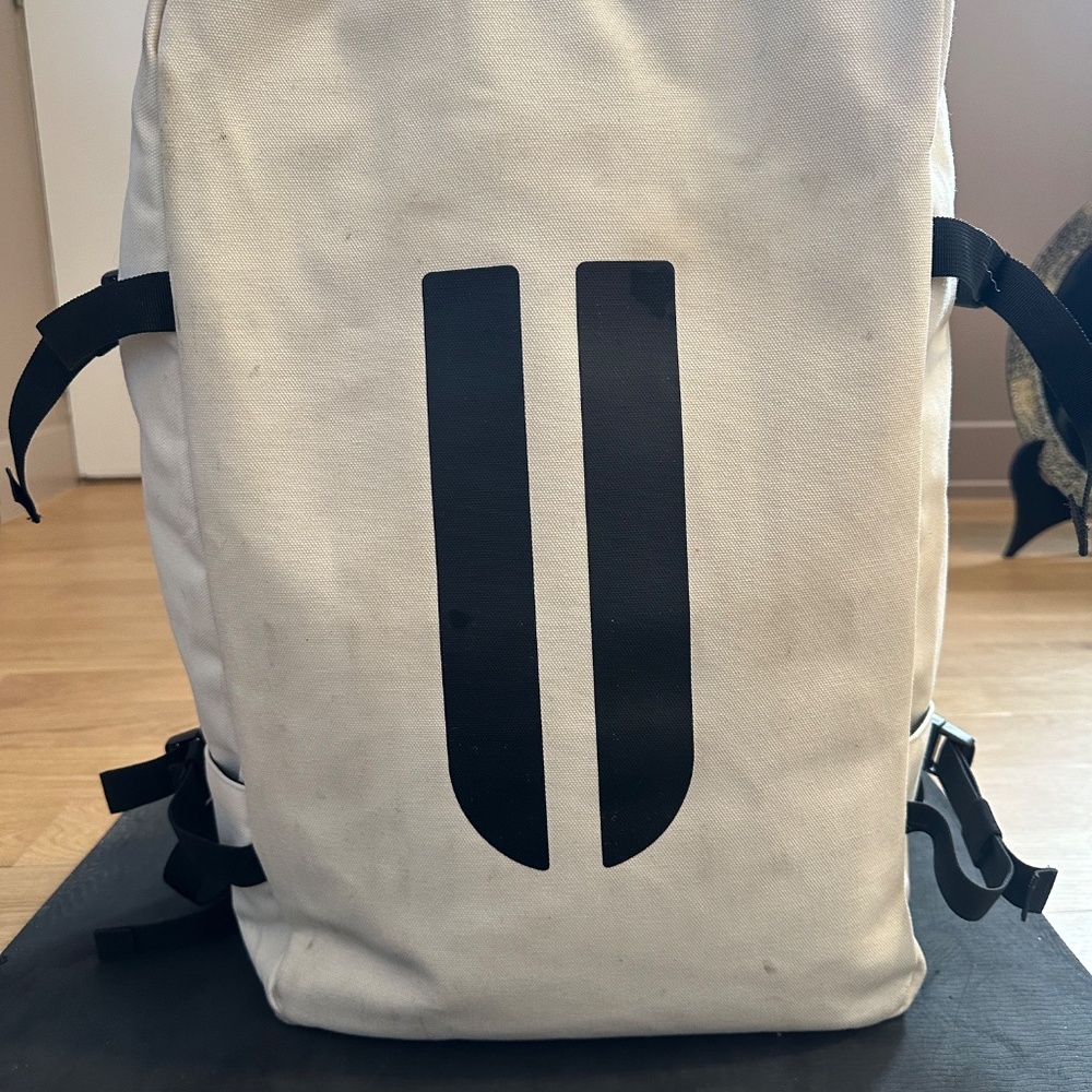 Ivory NOBULL Waxed Canvas Backpack